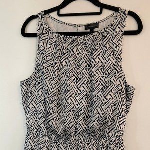 Black & White Midi Dress